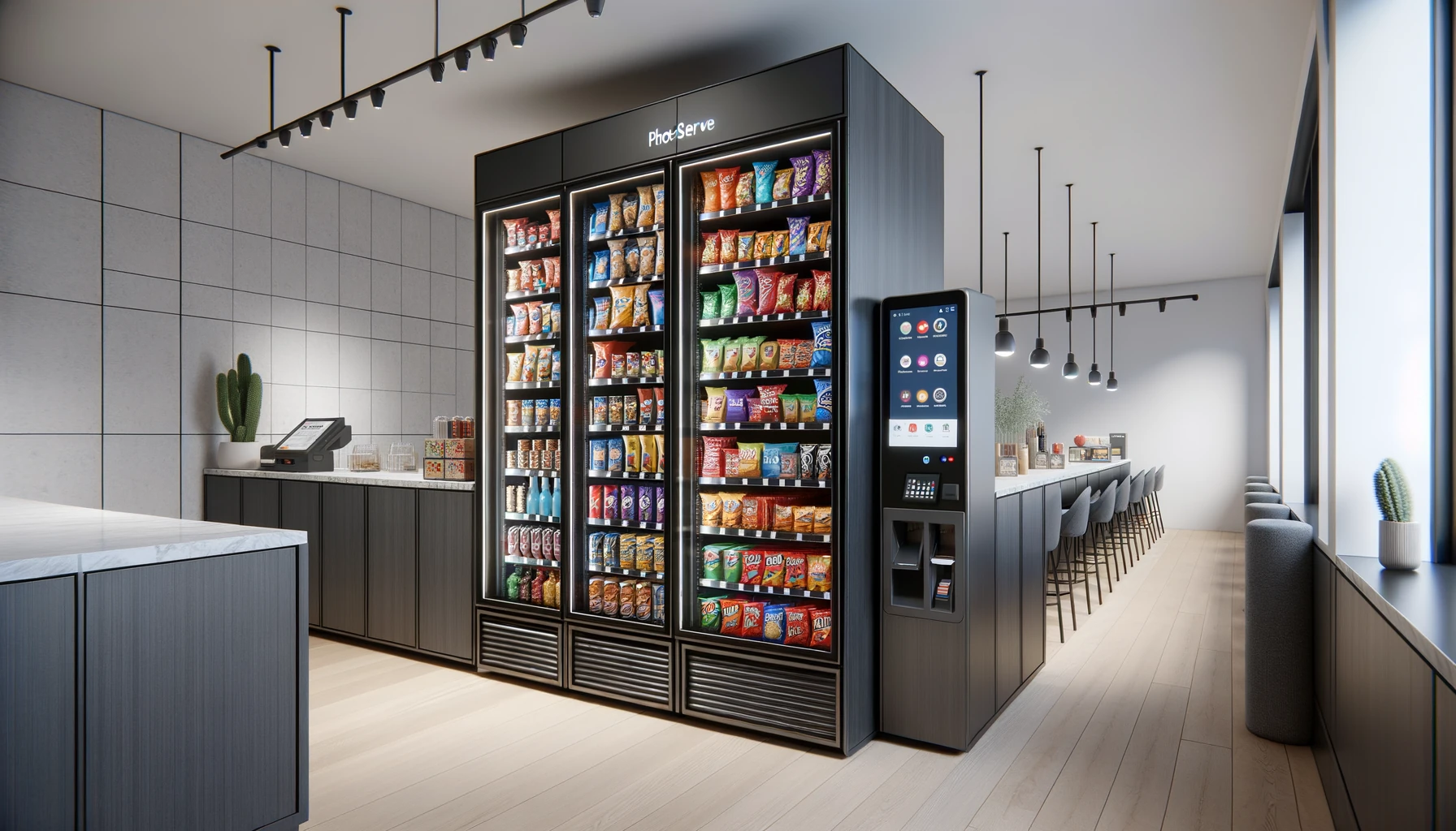 Self-serve micro-market in a Schaumburg corporate break room